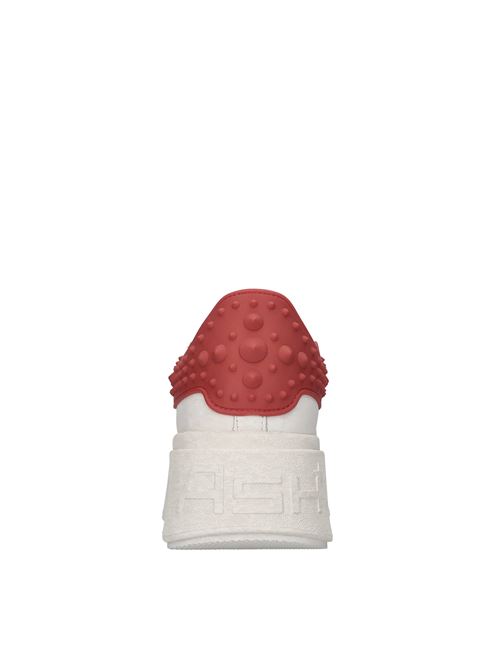  ASH | MOBY RUBBER SOFT NAPPA CALFBIANCO-ROSSO